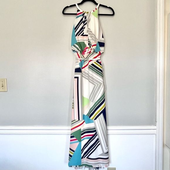 Chico's Multicolor Striped Maxi Dress - Picture 4 of 14
